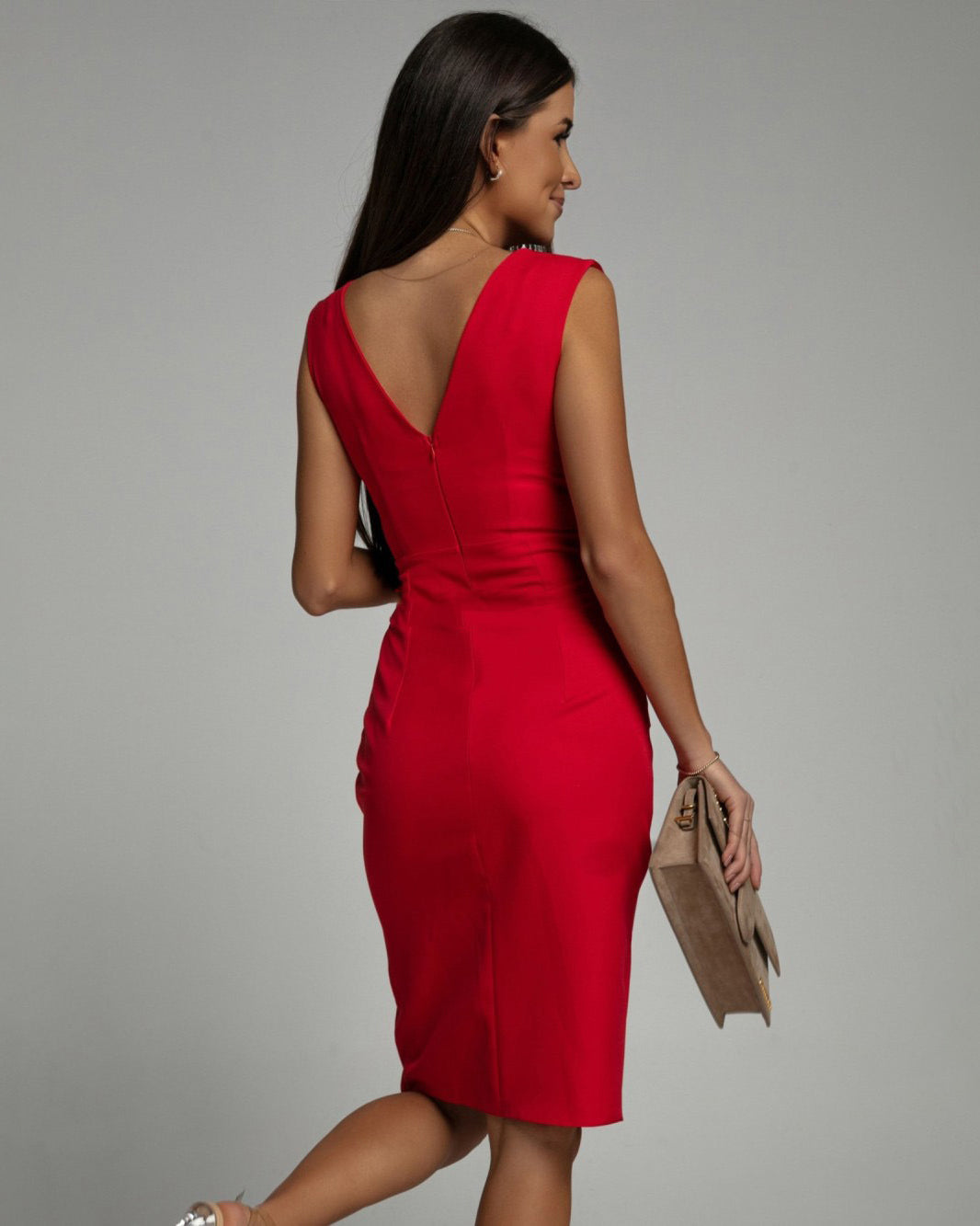 Celina™ | Rochie de cocktail cu design plisat