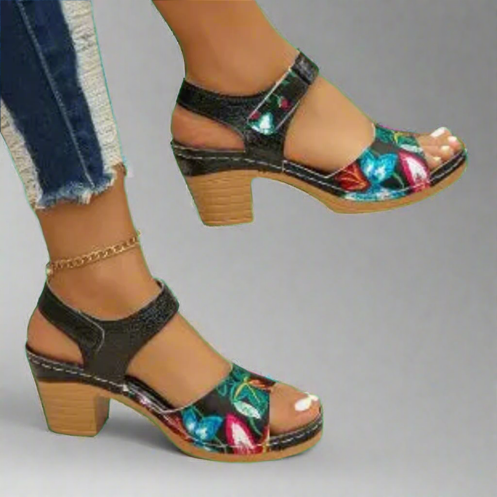 Marisa | Sandale Peep-Toe făcute manual din materiale premium