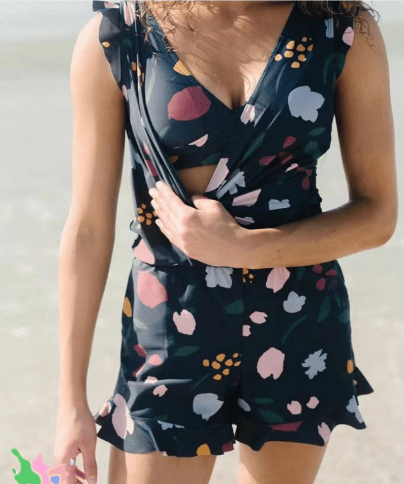 Adelina™ – Costum de baie cu volănașe și susținere pentru bust