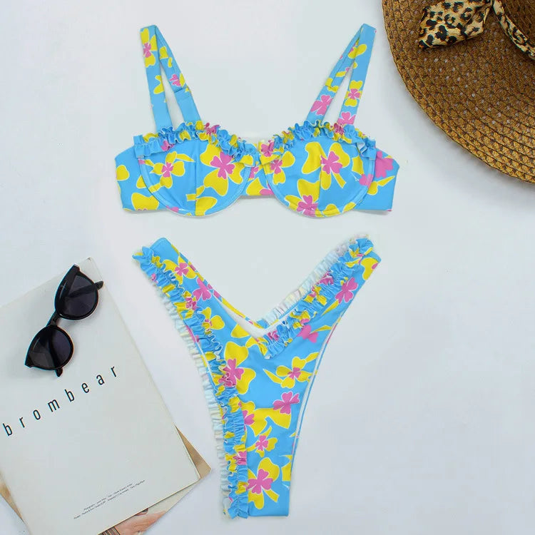 Bianca™ – Bikini cu Detalii din Volane