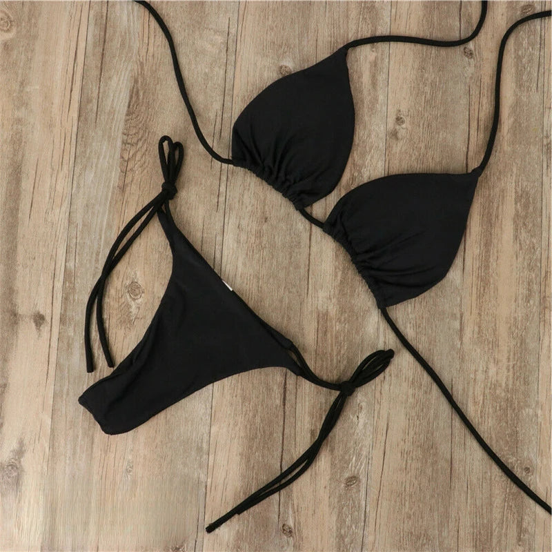 Ana-Maria™ – Bikini în Două Piese cu Prindere după Gât