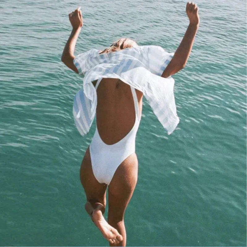 Natalia™ – Costum de Baie Întreg, Decupat la Spate