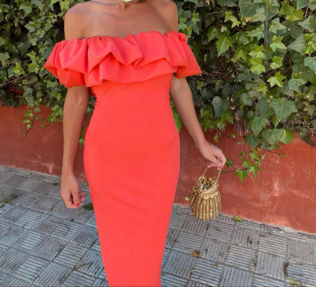 Lorena™ | Rochie bodycon fără umeri