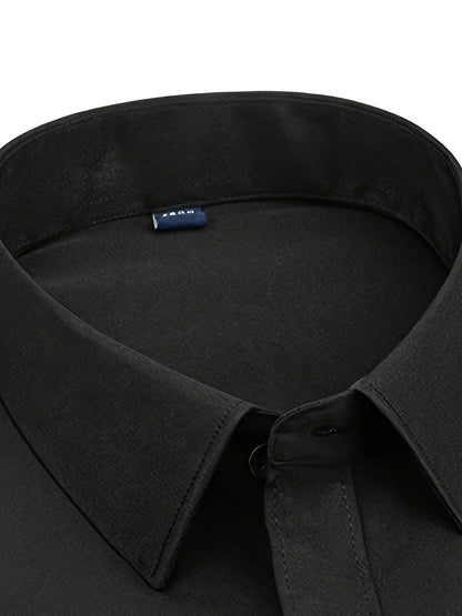 Ezra - Cămașă Elegantă Croială Slim Cu Nasturi