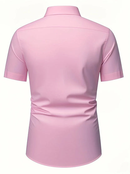 Ezra - Cămașă Elegantă Croială Slim Cu Nasturi