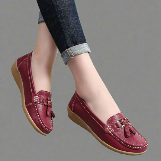 Adeltraut | Mocasi din piele confortabili, lucrati manual