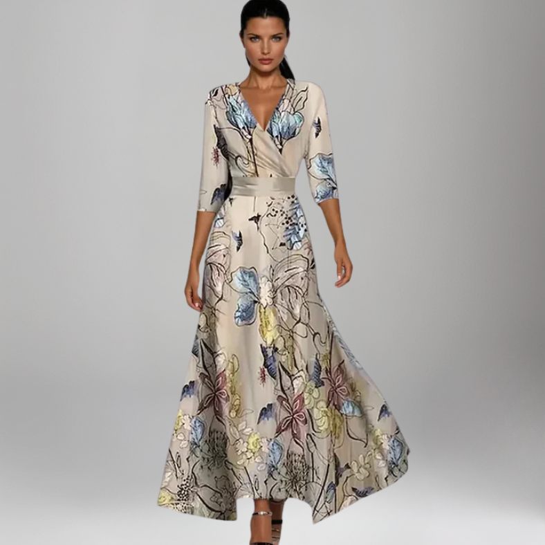 Ella™ | Rochie maxi cu legare