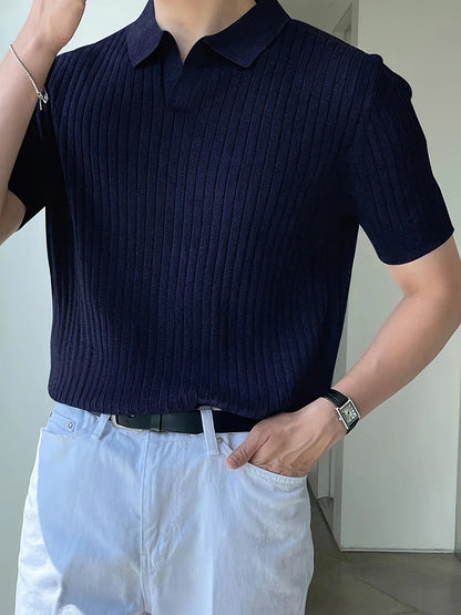 Avgustin - Tricou Polo Casual Cu Mâneci Scurte