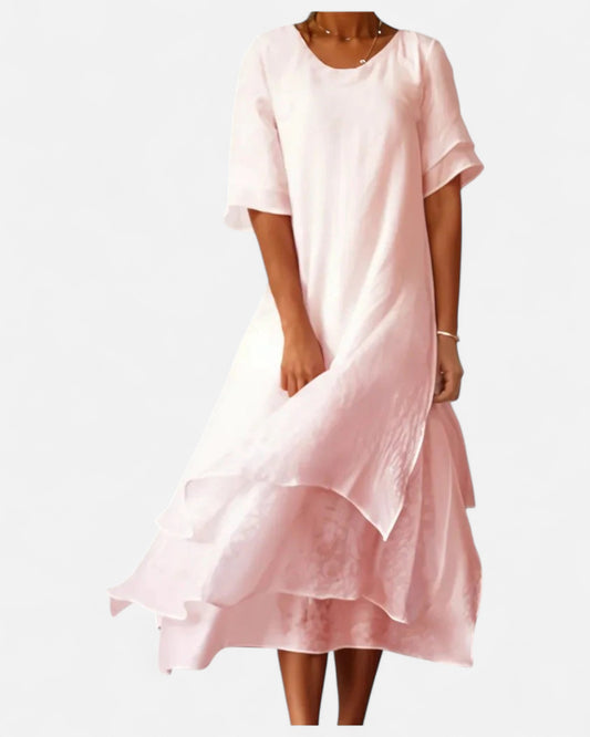 Isilde – Rochie lungă elegantă din bumbac