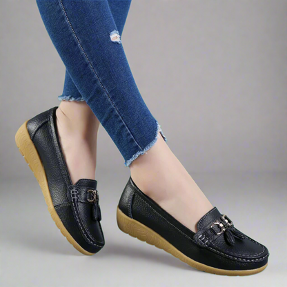 Adeltraut | Mocasi din piele confortabili, lucrati manual