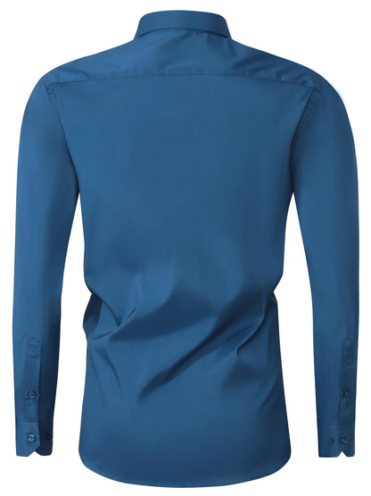 Byron - Cămașă Elegantă Cu Mâneci Lungi și Nasturi