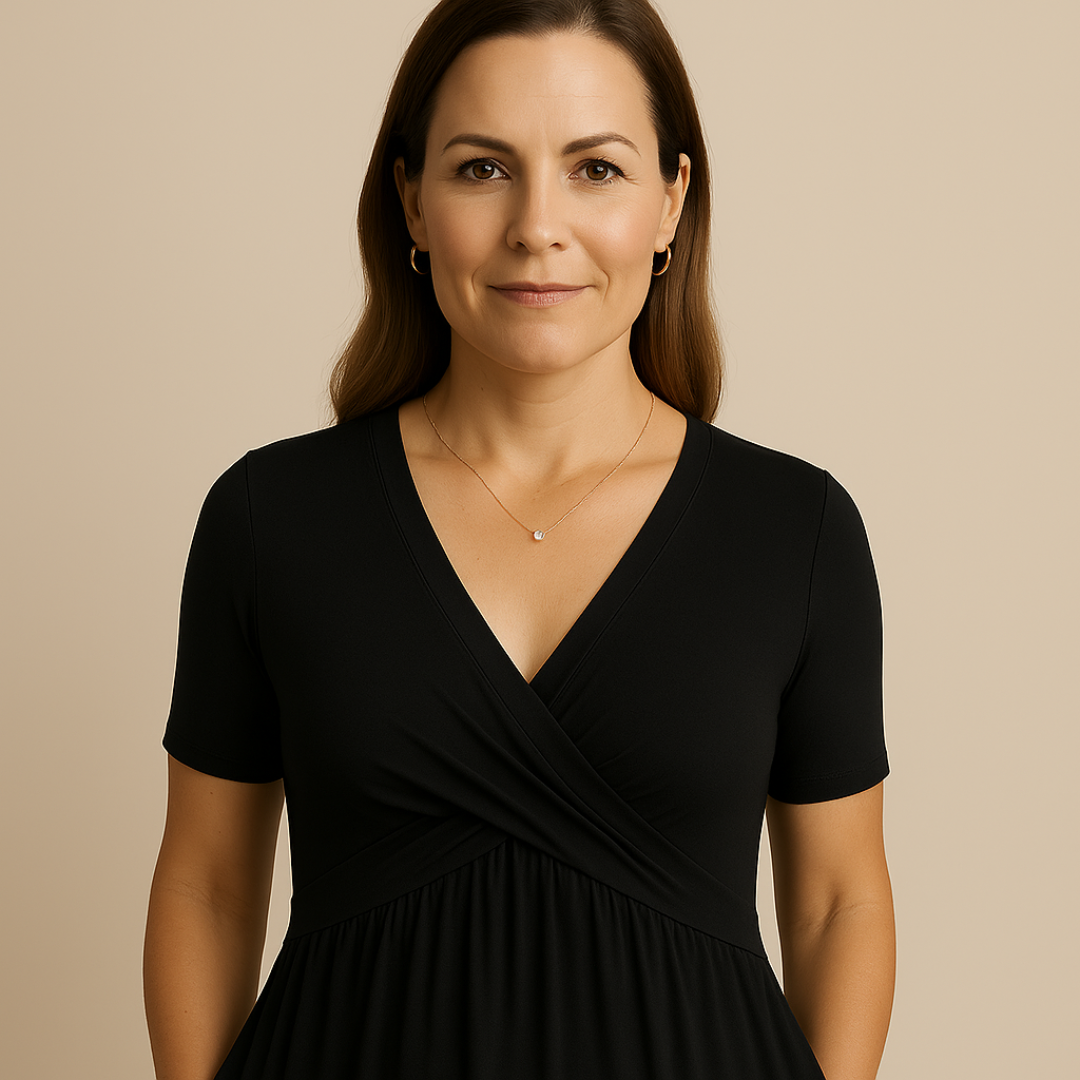 Corazon™ | Rochie midi cu decolteu în formă de V