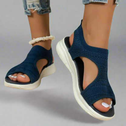 Amelie | Sandale din piele ecologică, realizate manual, cu toc înalt din materiale premium