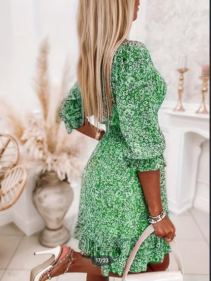 Alina - Rochie cu volane la mâneci