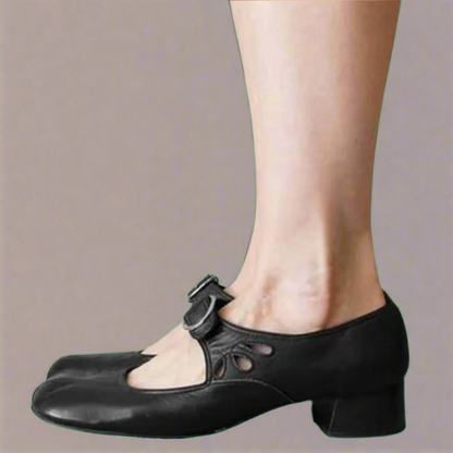 Denisa | Sandale ortopedice din piele cu talpă confortabilă pe platformă