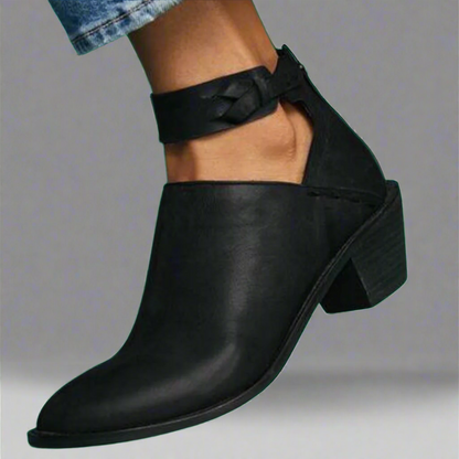 Renata | Mid-Toe Singles cu toc bloc – Confort și stil