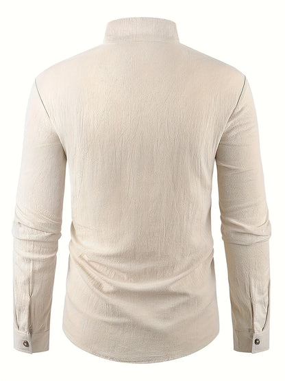 Shayne - Bumbac Ușor și Lenjerie Mâneci lungi Cămașă