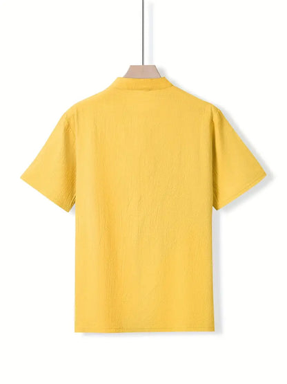 Vaughn - Cămașă Elegantă Cu Mâneci Scurte