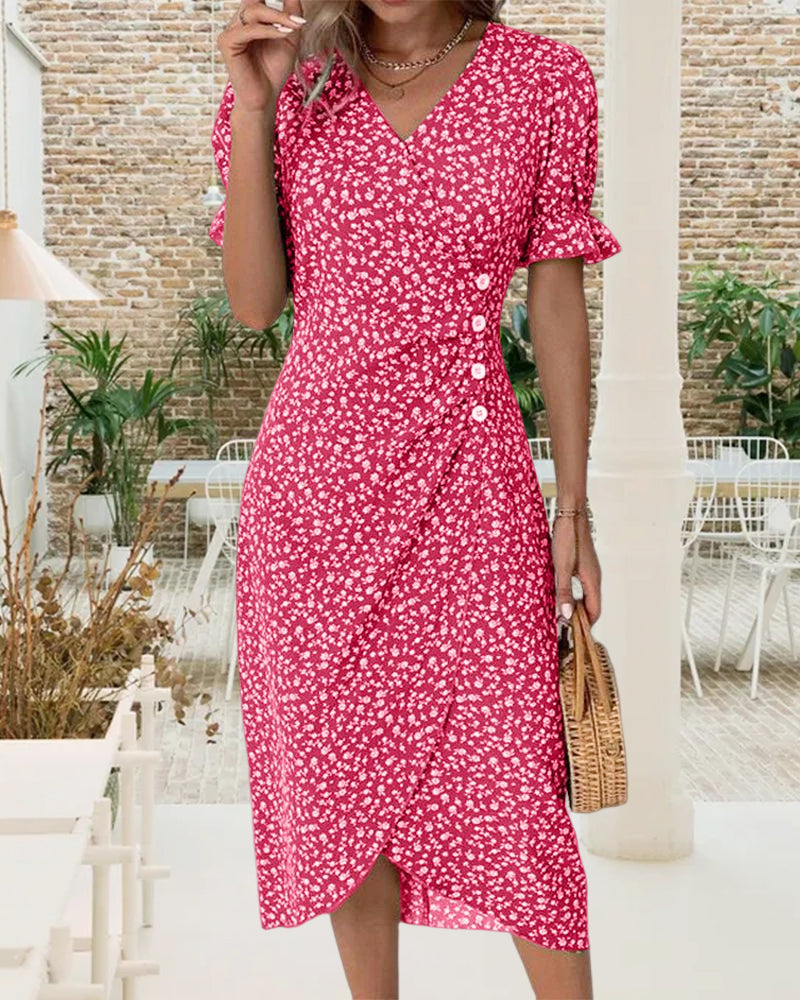 Sophie | Rochie cu mânecă scurtă