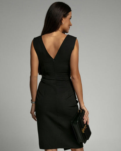 Celina™ | Rochie de cocktail cu design plisat
