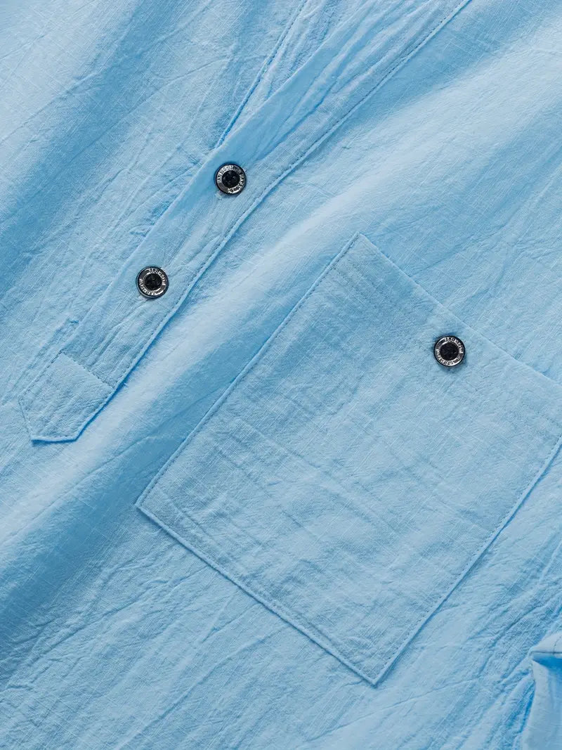 Vaughn - Cămașă Elegantă Cu Mâneci Scurte