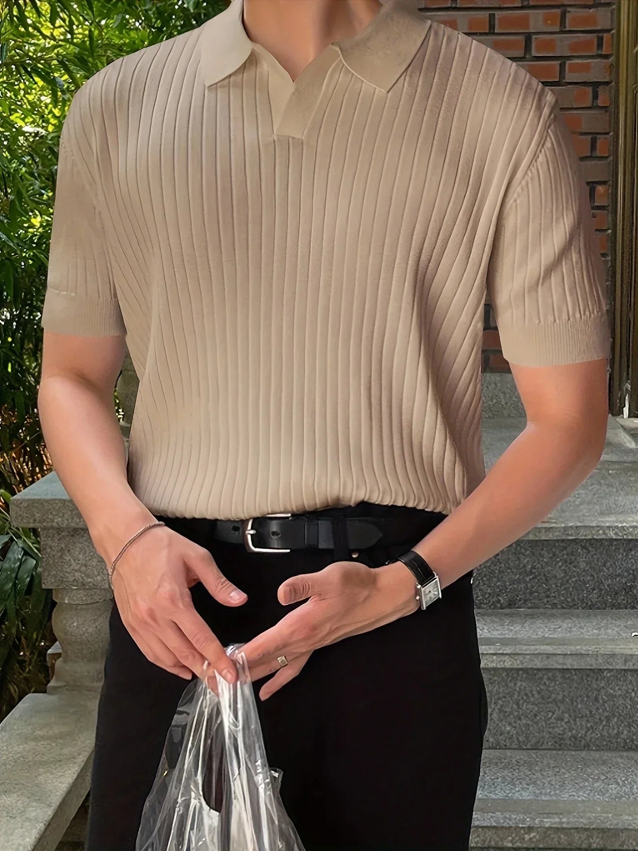 Avgustin - Tricou Polo Casual Cu Mâneci Scurte