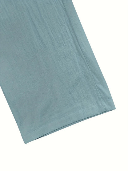 Beslan - Pantaloni Eleganți Cu Croi Drept Si Nasturi Aurii