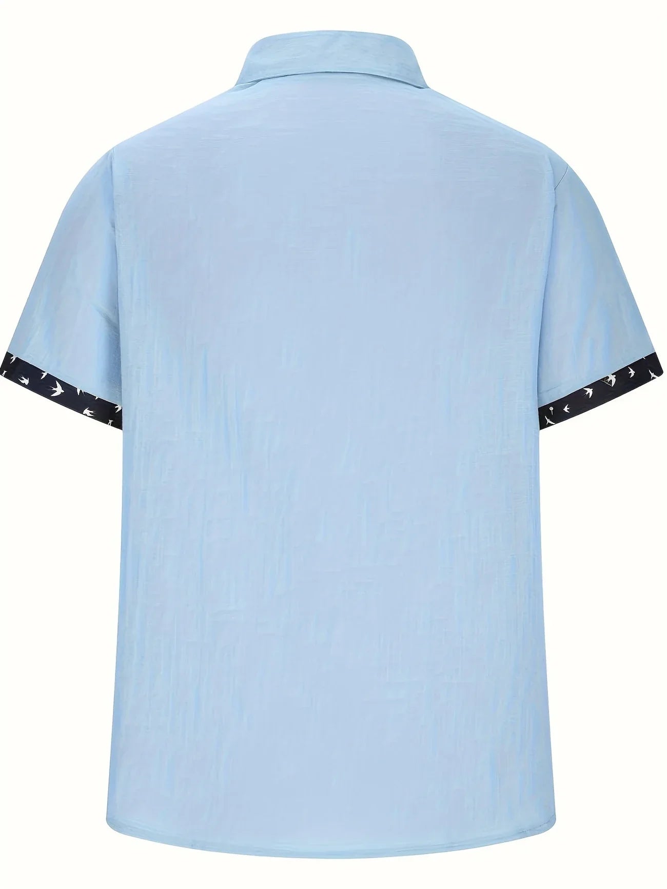 Trofim - Cămașă Elegantă Cu Imprimeu Cu Păsări Drăguțe