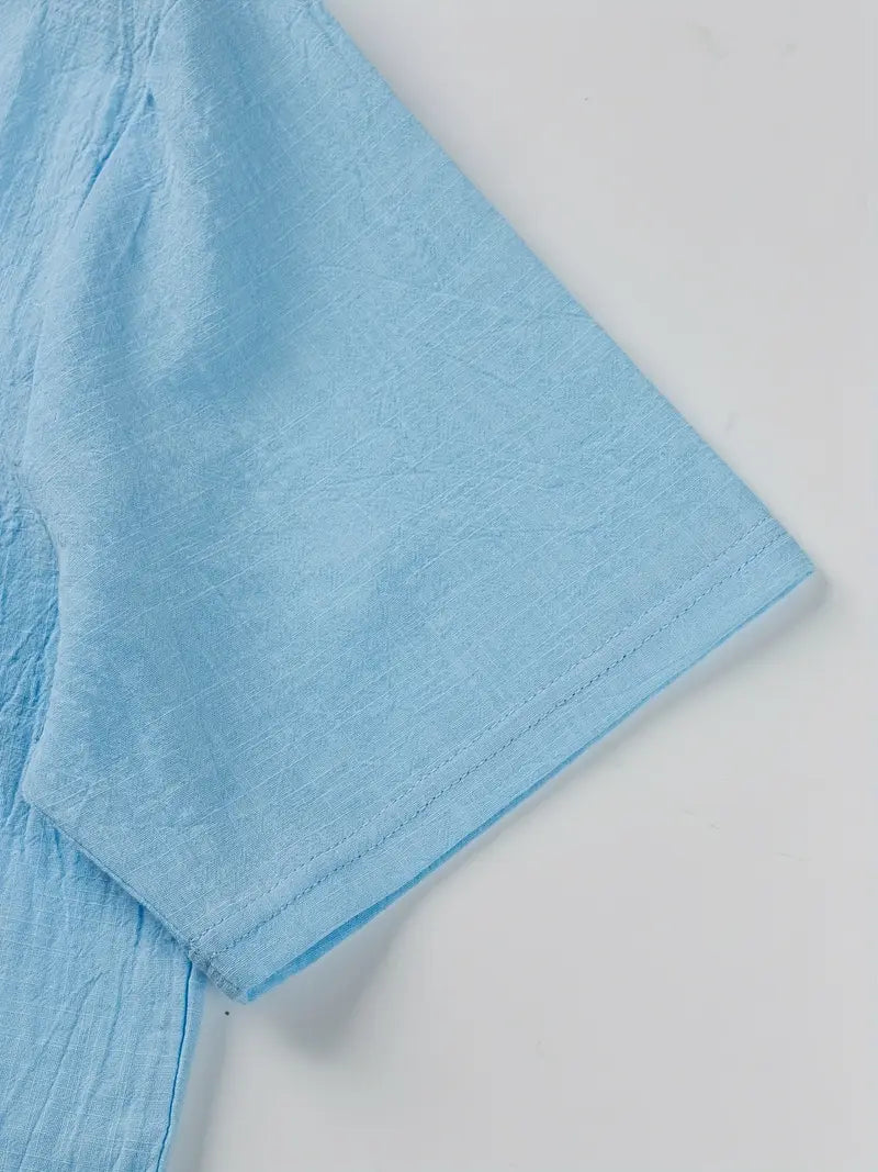 Vaughn - Cămașă Elegantă Cu Mâneci Scurte