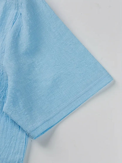 Vaughn - Cămașă Elegantă Cu Mâneci Scurte