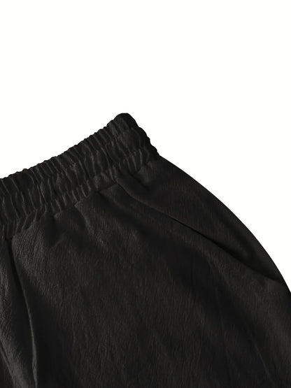 Callan - Pantaloni Scurți Casual Din In Cu Buzunar