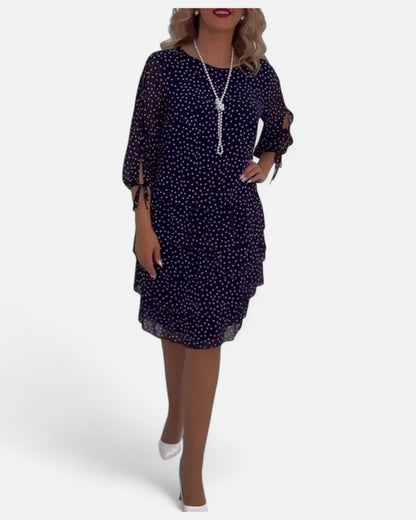 Julie | Rochie Elegantă cu Puncte