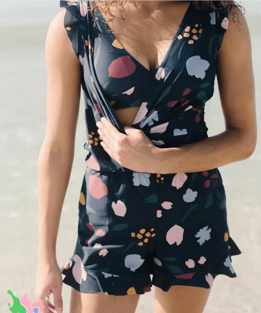 Adelina™ – Costum de baie cu volănașe și susținere pentru bust