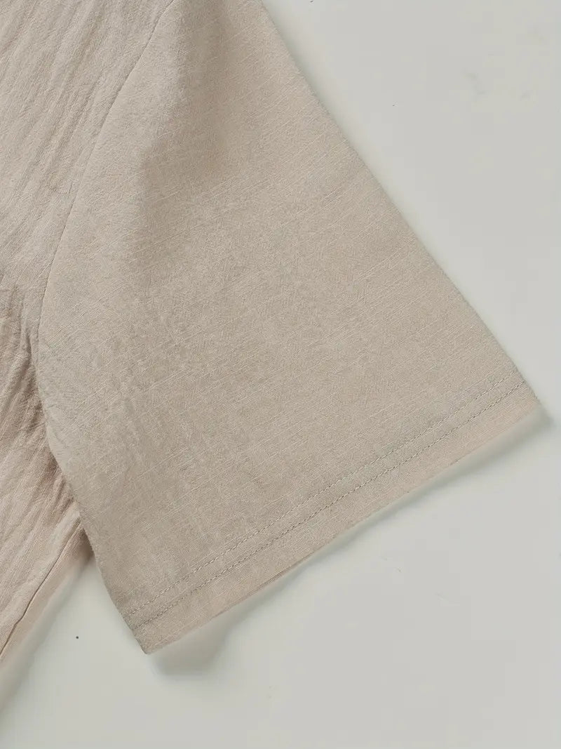 Vaughn - Cămașă Elegantă Cu Mâneci Scurte