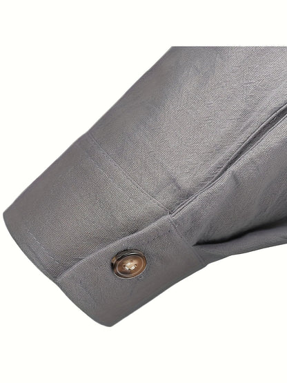 Shayne - Bumbac Ușor și Lenjerie Mâneci lungi Cămașă