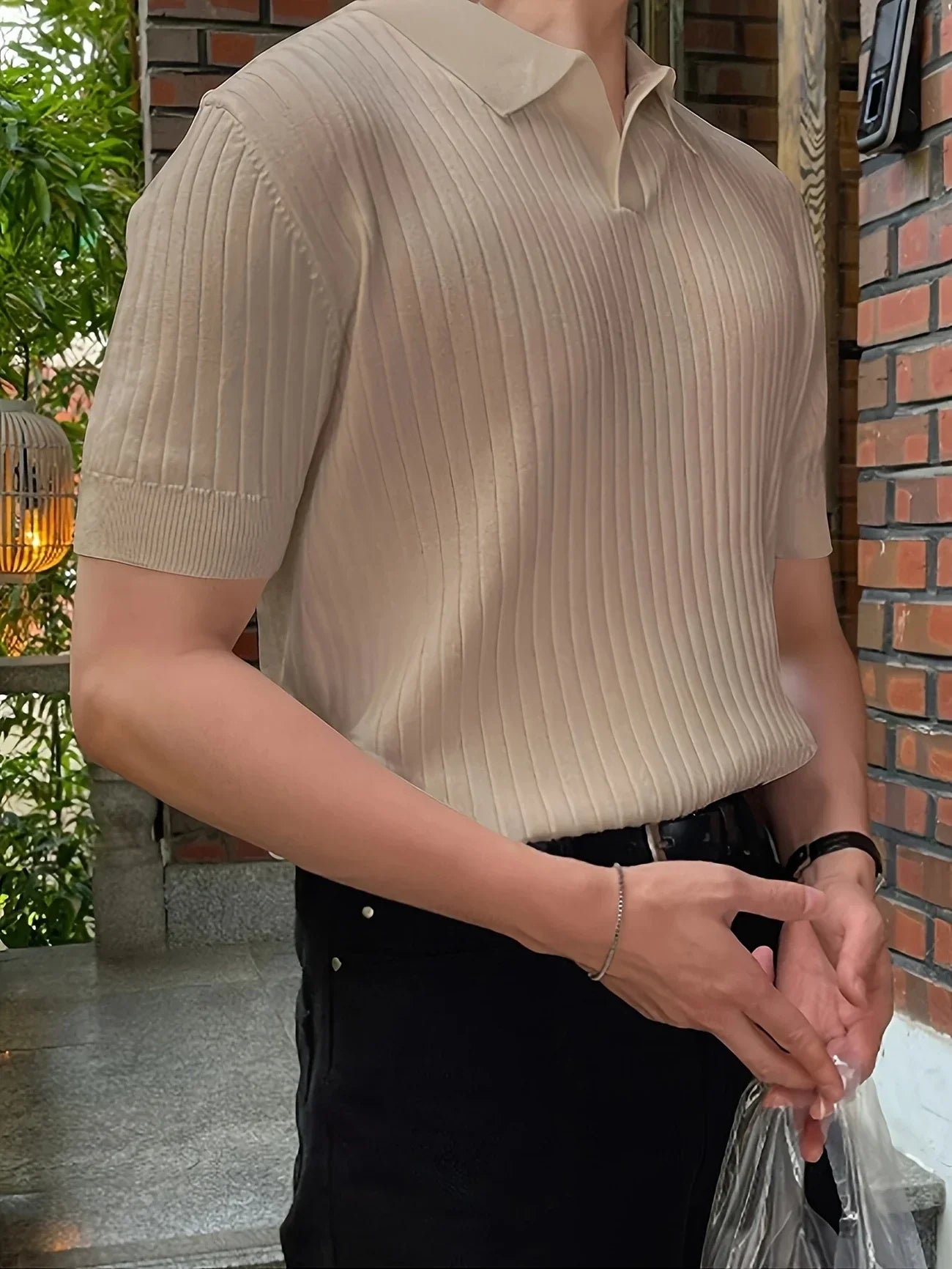 Avgustin - Tricou Polo Casual Cu Mâneci Scurte