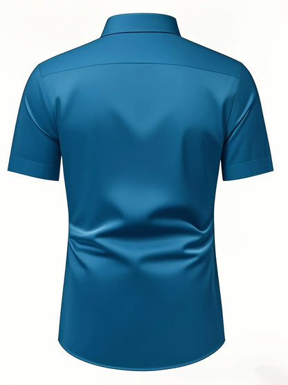 Ezra - Cămașă Elegantă Croială Slim Cu Nasturi