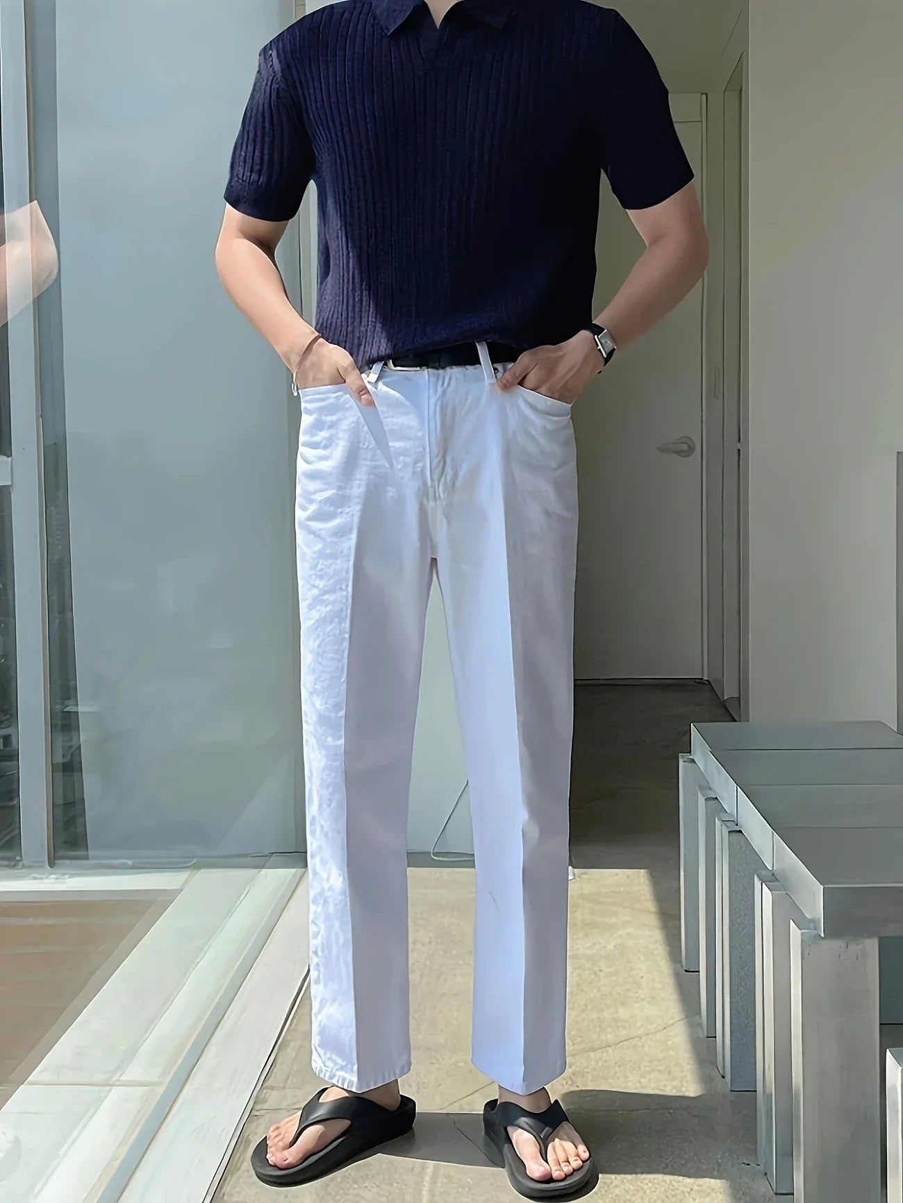 Avgustin - Tricou Polo Casual Cu Mâneci Scurte