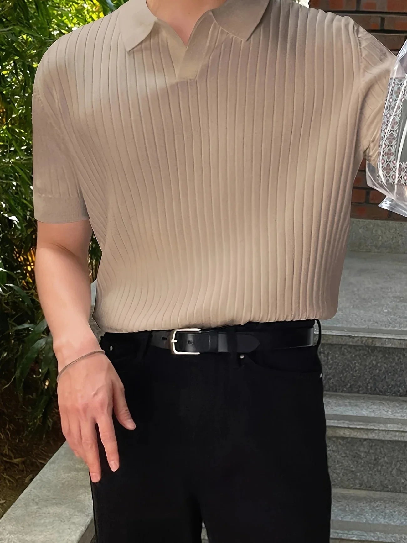 Avgustin - Tricou Polo Casual Cu Mâneci Scurte