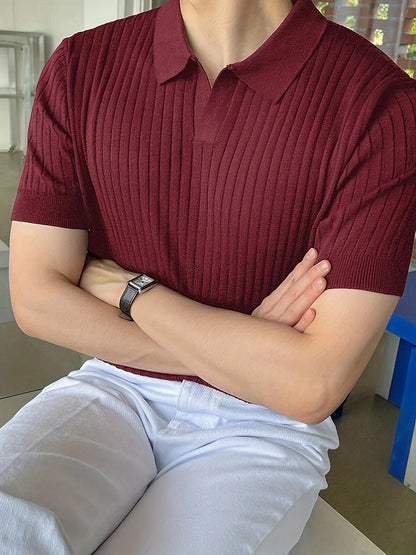 Avgustin - Tricou Polo Casual Cu Mâneci Scurte