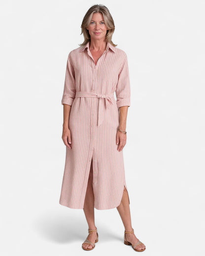 Della™ | Rochie cămașă cu dungi