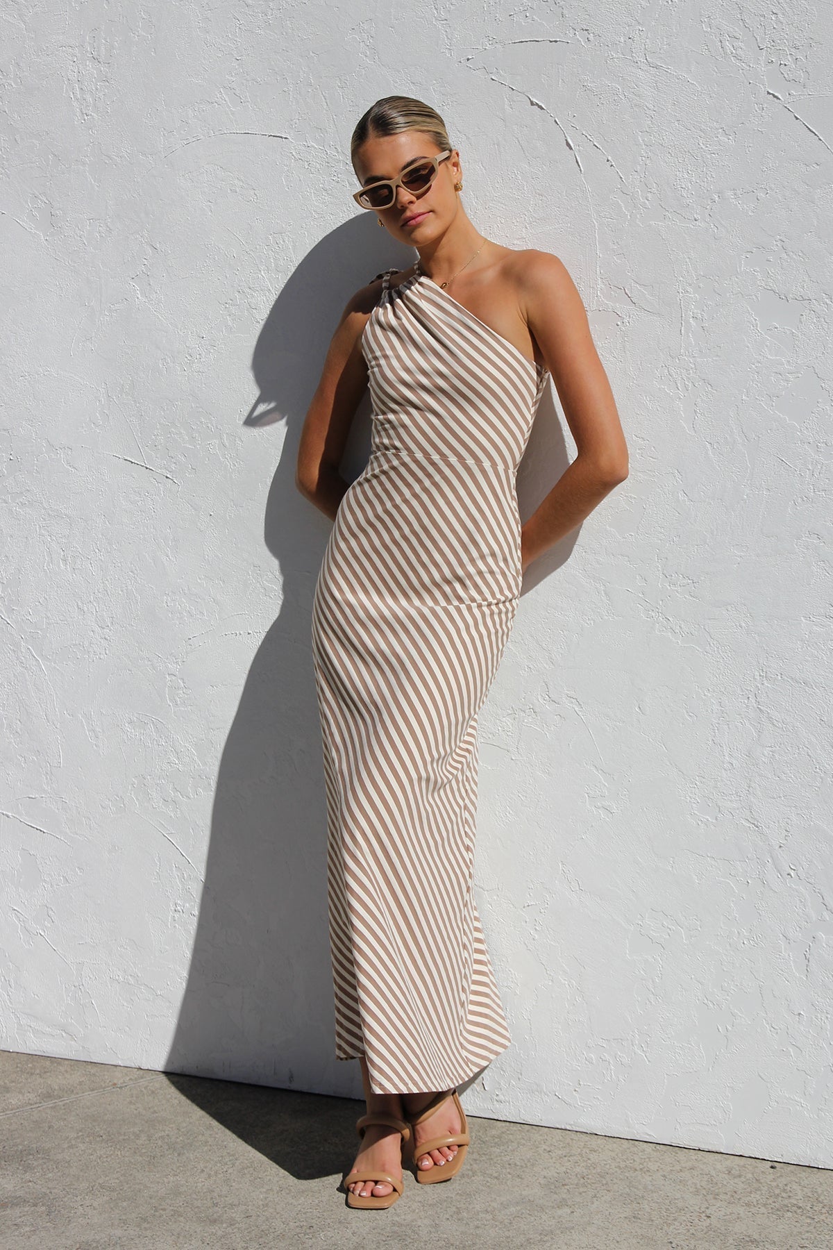 Rocia™ | Rochie de vară în dungi cu accent elegant