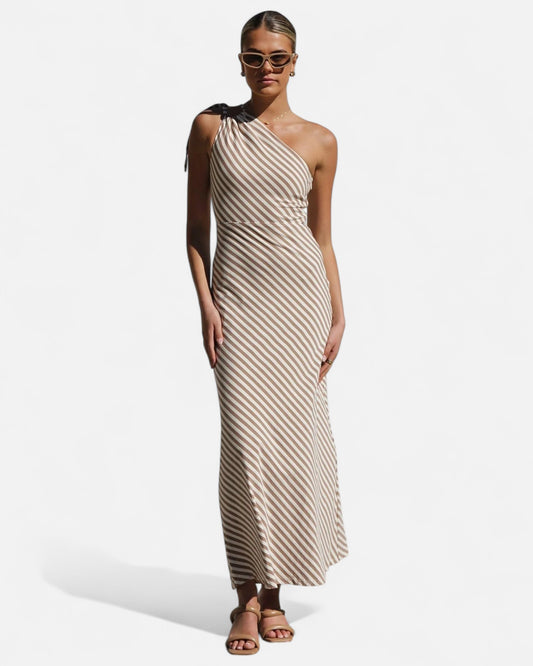 Rocia™ | Rochie de vară în dungi cu accent elegant