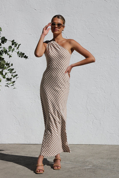 Rocia™ | Rochie de vară în dungi cu accent elegant