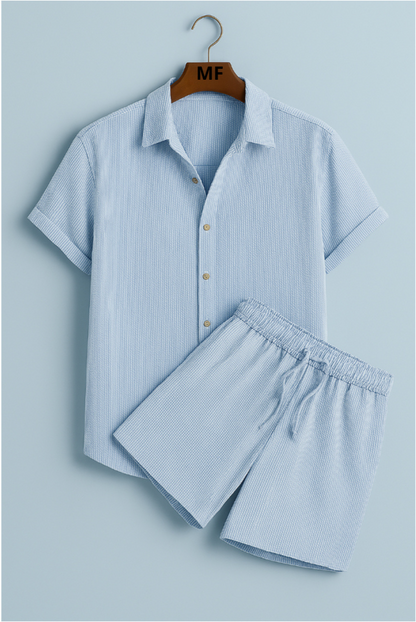 Palmer - Setați Casuală De Vară Din Două Piese Cu Mânecă Scurtă