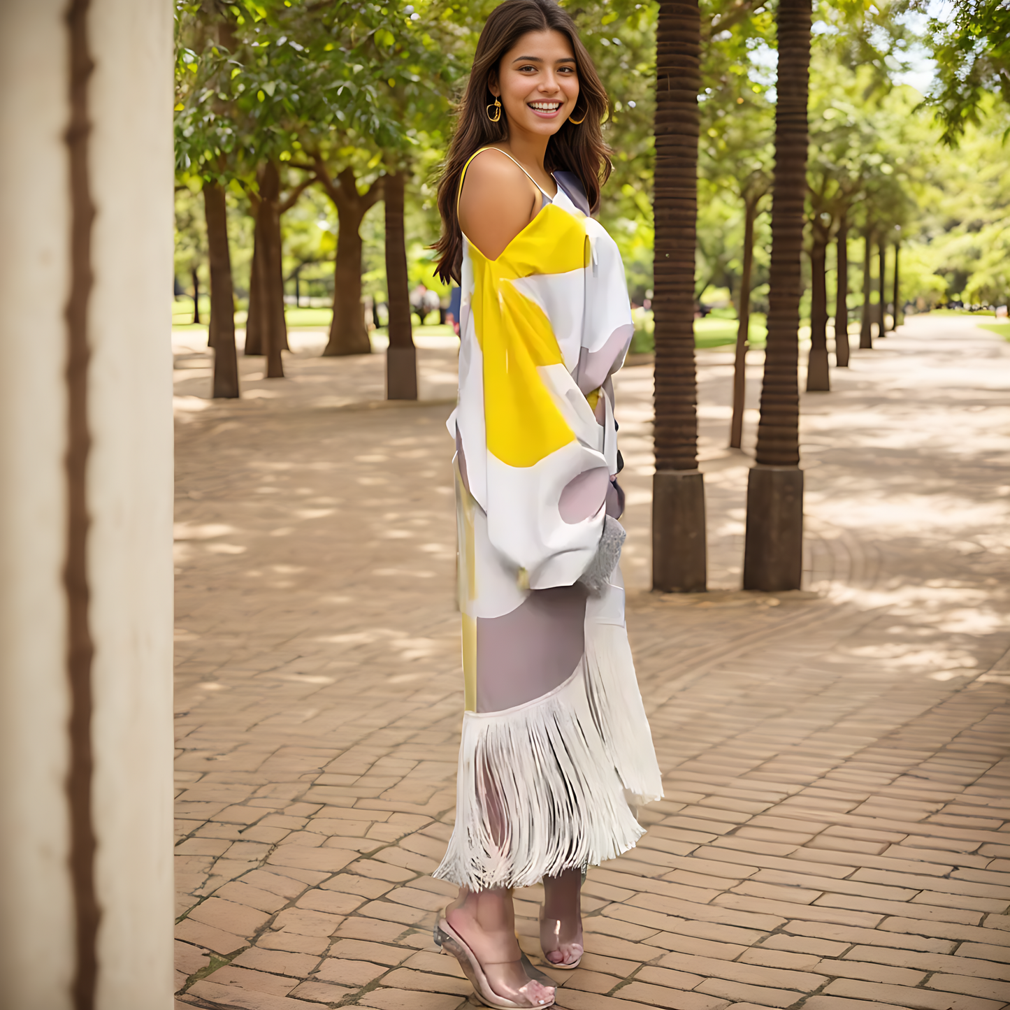 Talia™ | Rochie satinat cu volane