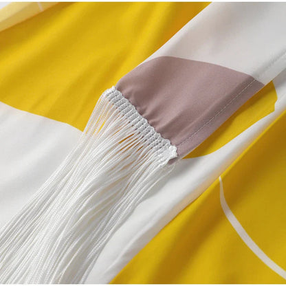 Talia™ | Rochie satinat cu volane