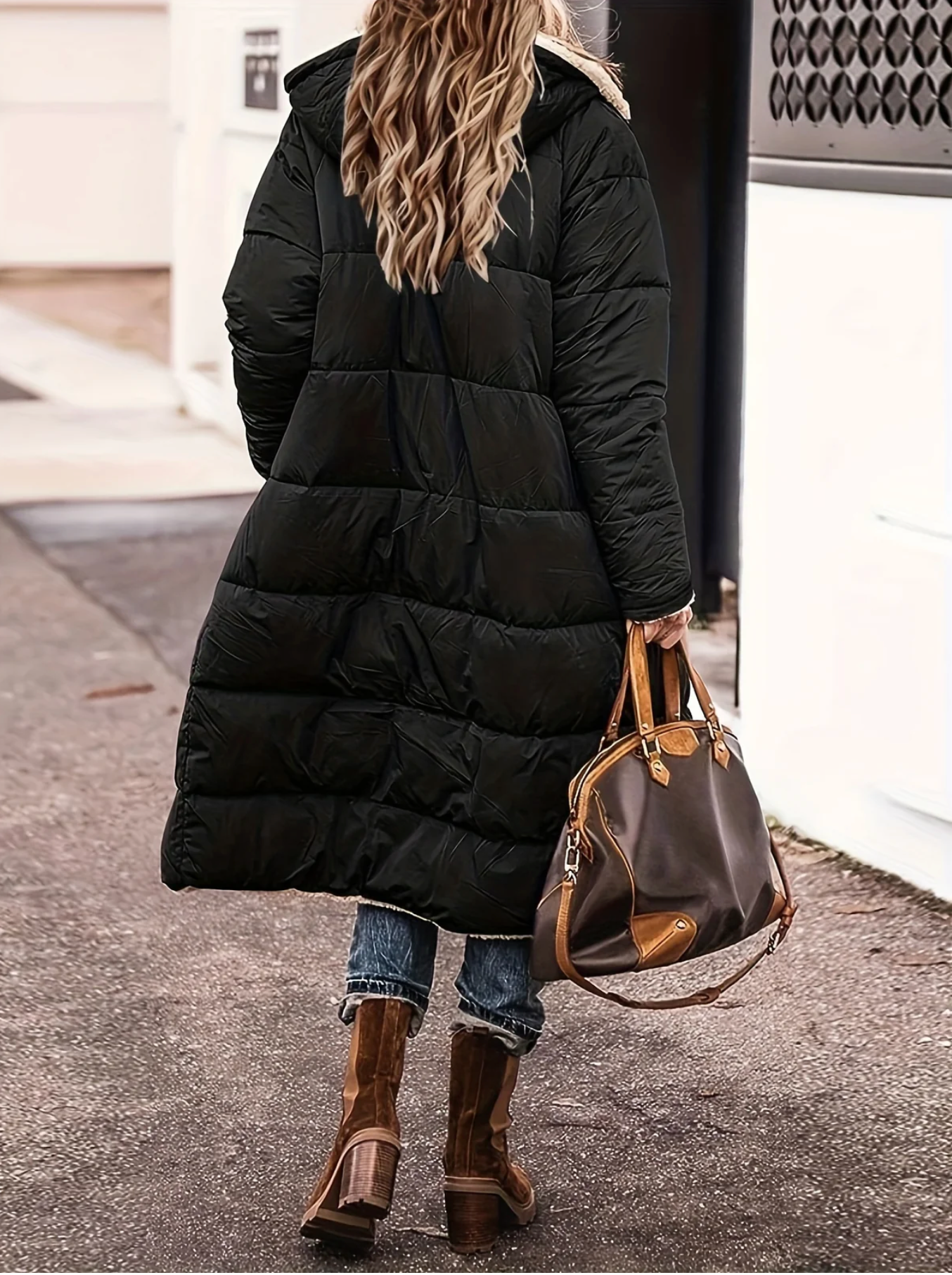 Arana | PARKA DUBLĂ CU CĂPTUȘEALĂ SHERPA