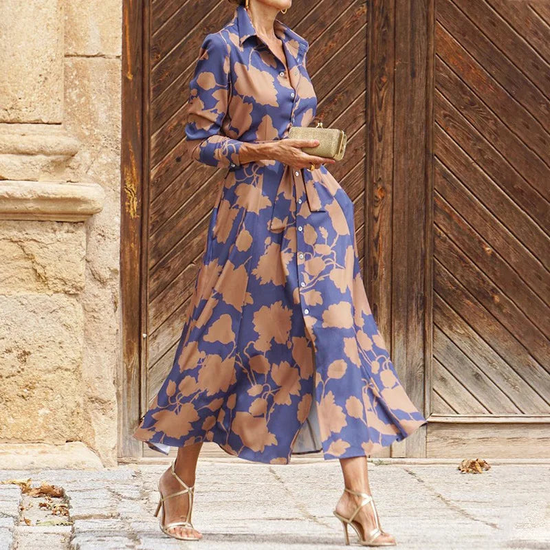 Floriza - Rochie Clasică în Stil Camasa