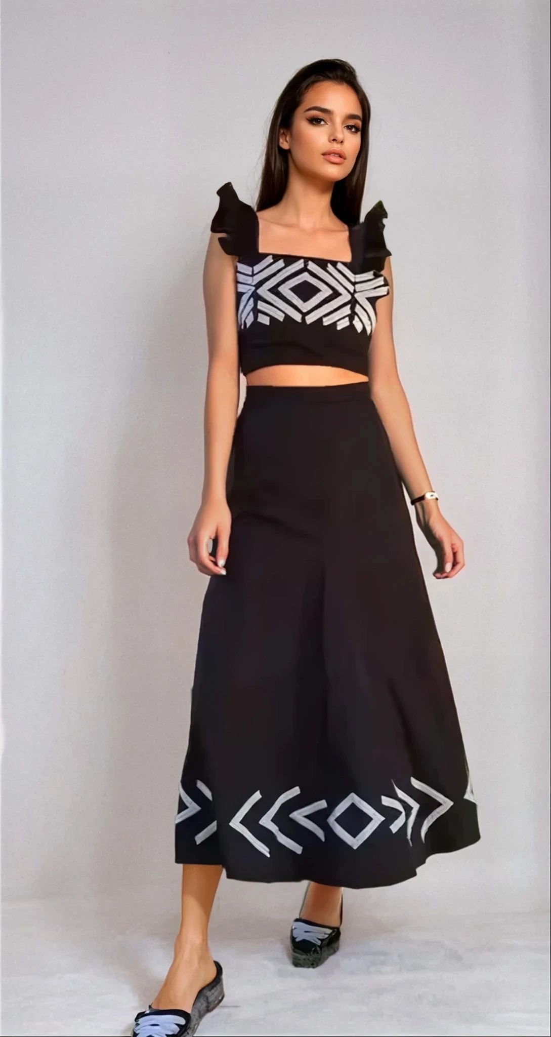 Cristeta - Compleu Fustă și Top